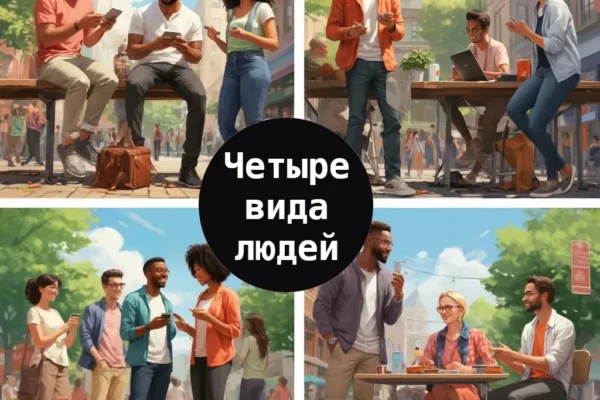 Четыре вида людей - концепция Андрея Булатова