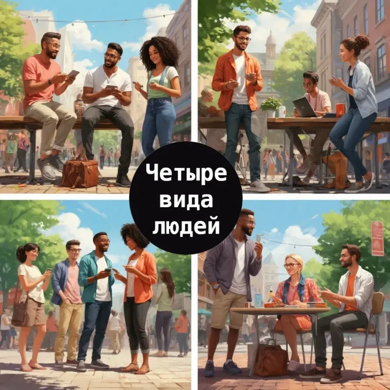 Четыре вида людей - концепция Андрея Булатова