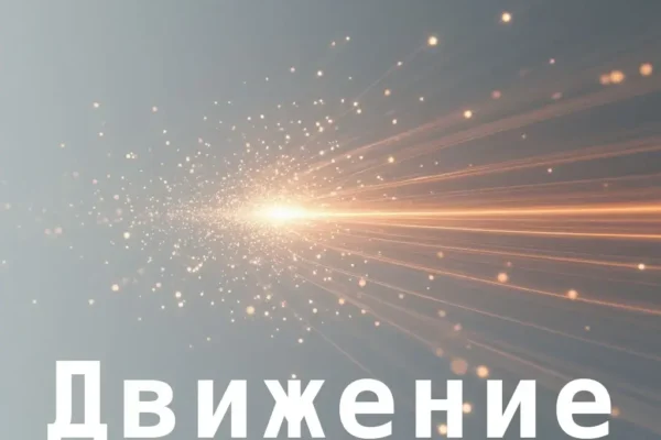 Движение одной монады в прерывном пространстве