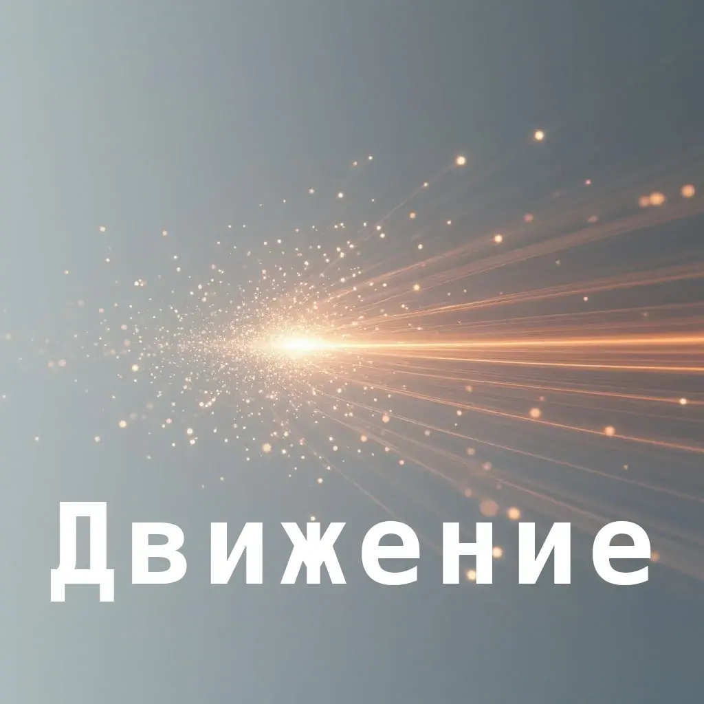 Движение одной монады в прерывном пространстве