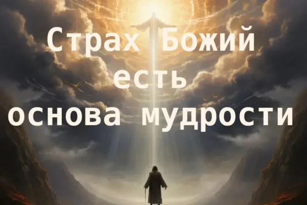 Страх Божий, энергия страха и единство духа