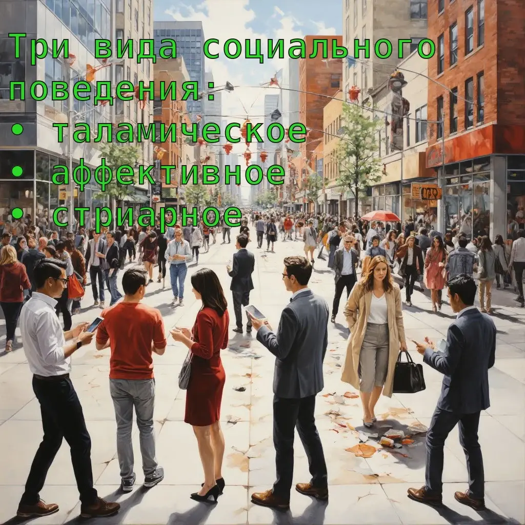 Социальное поведение, три вида поведения