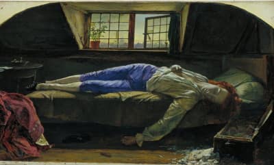 Чем творчество опасно для жизни "Смерть Чаттертона" 1856г. (компьютерная репродукция)