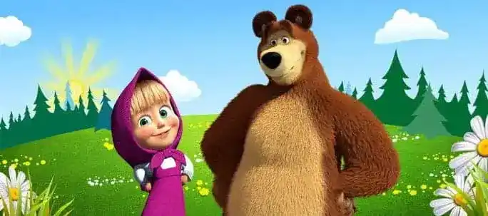 Маша и Медведь - пропаганда мира и любви